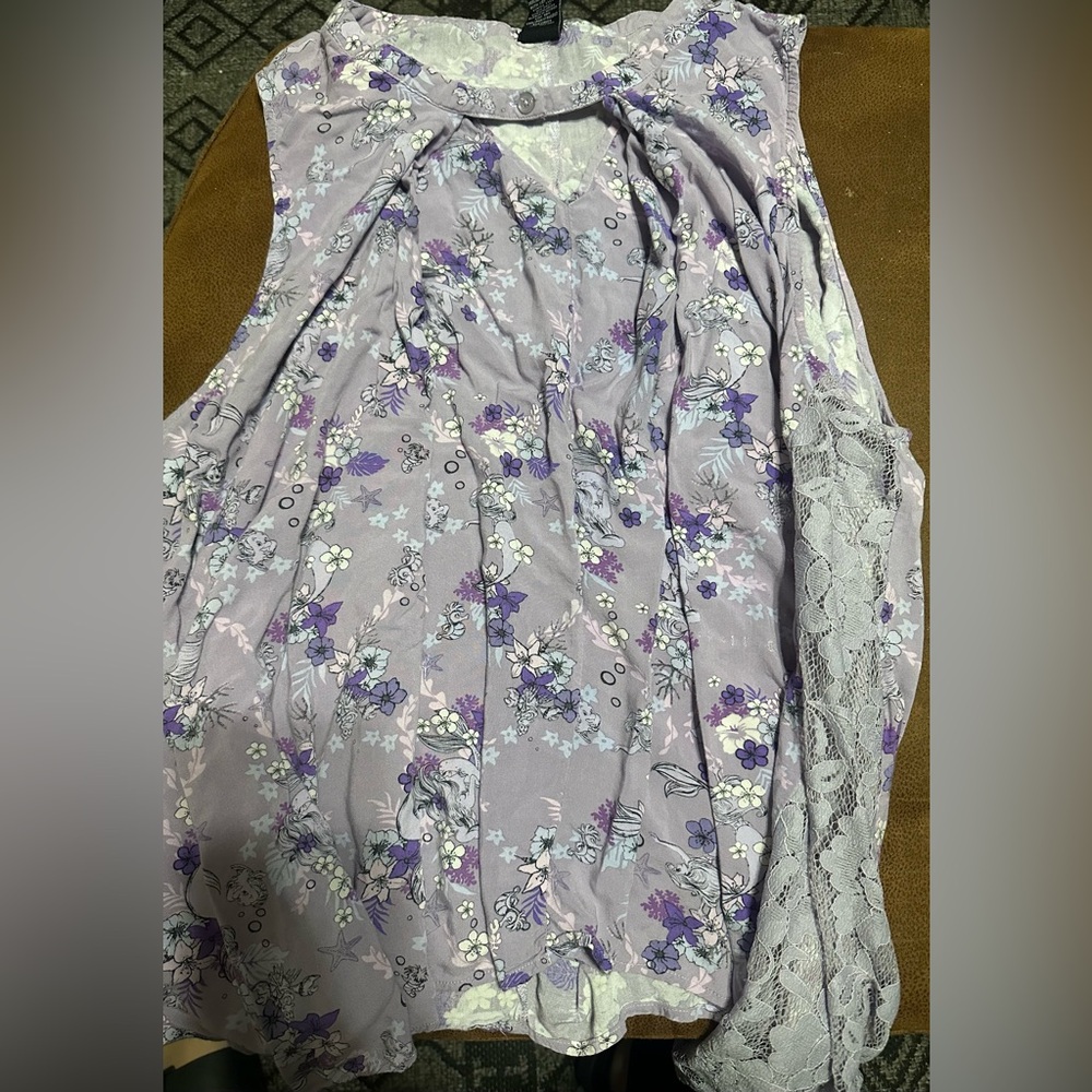 Ariel tank top with lace sides
